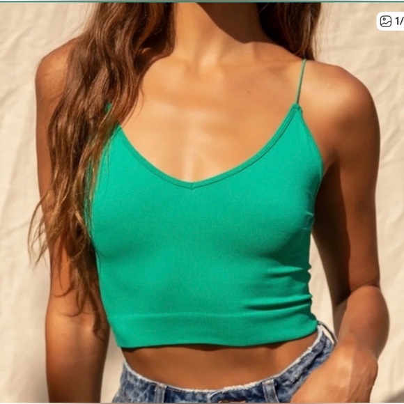 FP Movement by Free People Tops - FP Movement intimately green v-neck brami forest green NWOT